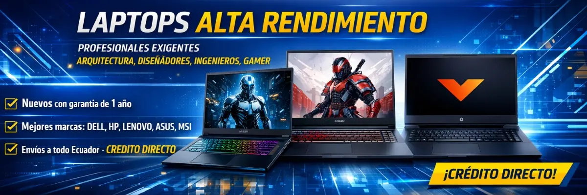 Venta de Laptops de alto rendimiento NVIDIA RTX en Quito Ecuador