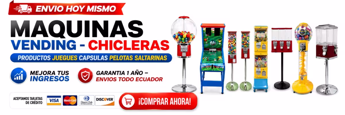 Maquinas Chicleras EC vending en Quito