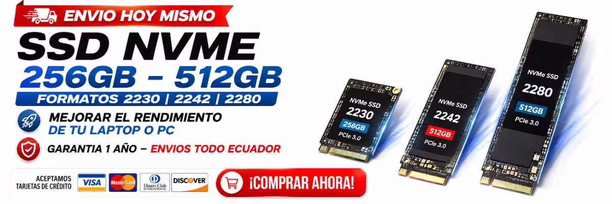 Discos SSD de alta velocidad en Tumbaco Dn Soluciones